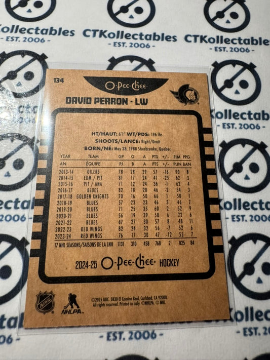 2024-25 O-Pee-Chee Hockey RETRO #134 David Perron Detroit Red Wings