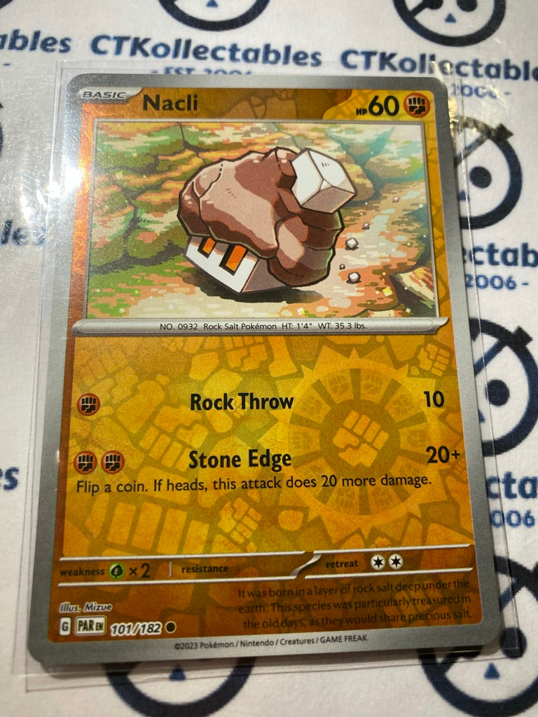 Nacli Reverse Holo #101/182 2023 Scarlet & Violet Paradox Rift Pokémon
