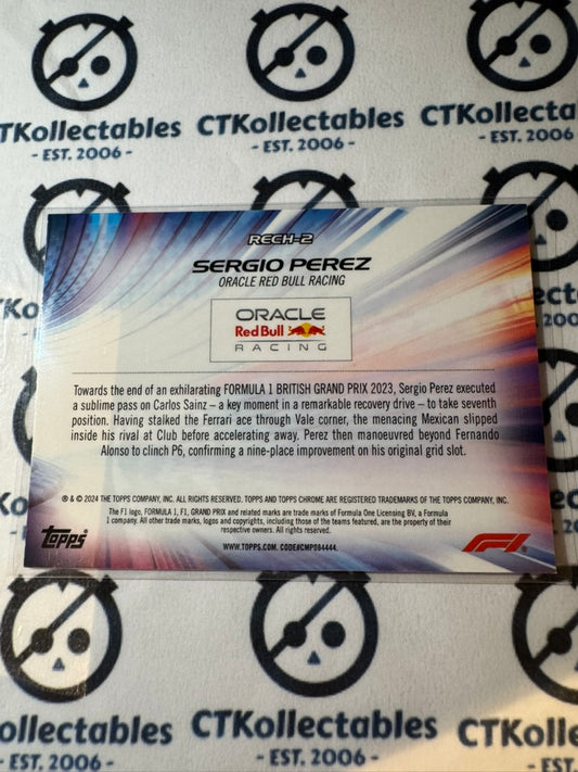 2024 Topps Chrome F1 Sergio Perez RE-CHARGED #RECH-2 Red Bull