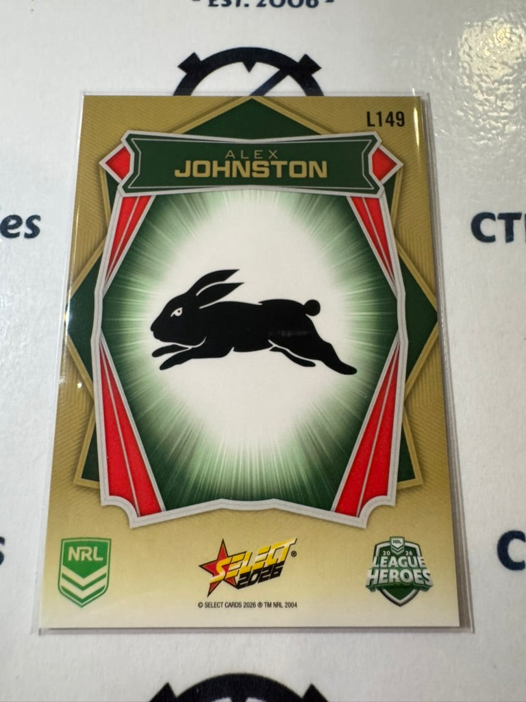 2026 Select NRL League Heroes Luminous Base #L149 Alex Johnston Rabbitohs