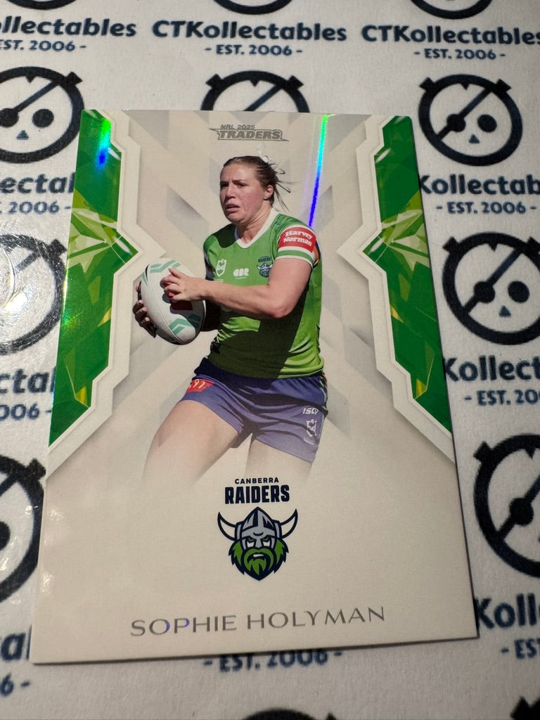 2025 NRL Traders NRWL WOMENS W 11 / 70 RAIDERS SOPHIE HOLYMAN