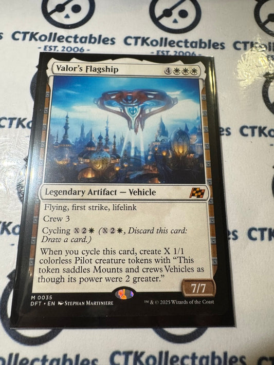 2025 Magic The Gathering AETHERDRIFT Valor's Flagship Mythic Non-Foil #0035 DFT