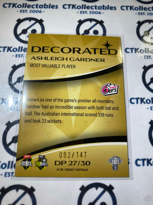 2023/24 TLA Cricket Luxe Traders Ashleigh Gardner Decorated Parallel #092/147