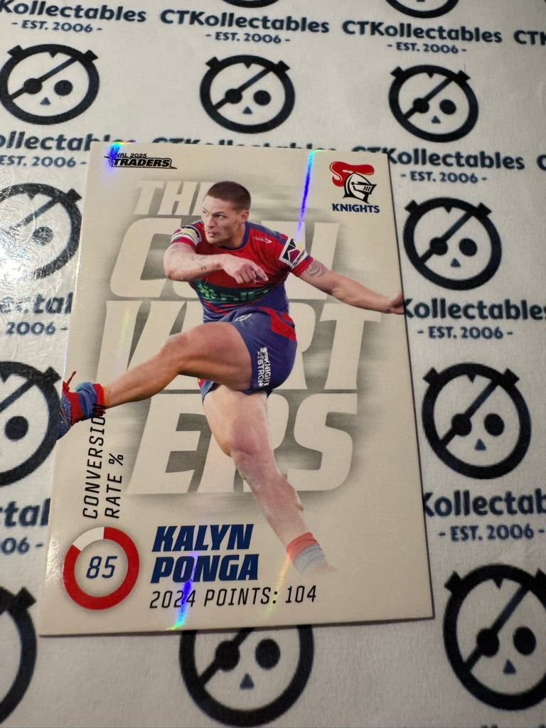 2025 NRL Traders The Converters TC 09 / 27 KNIGHTS KALYN PONGA
