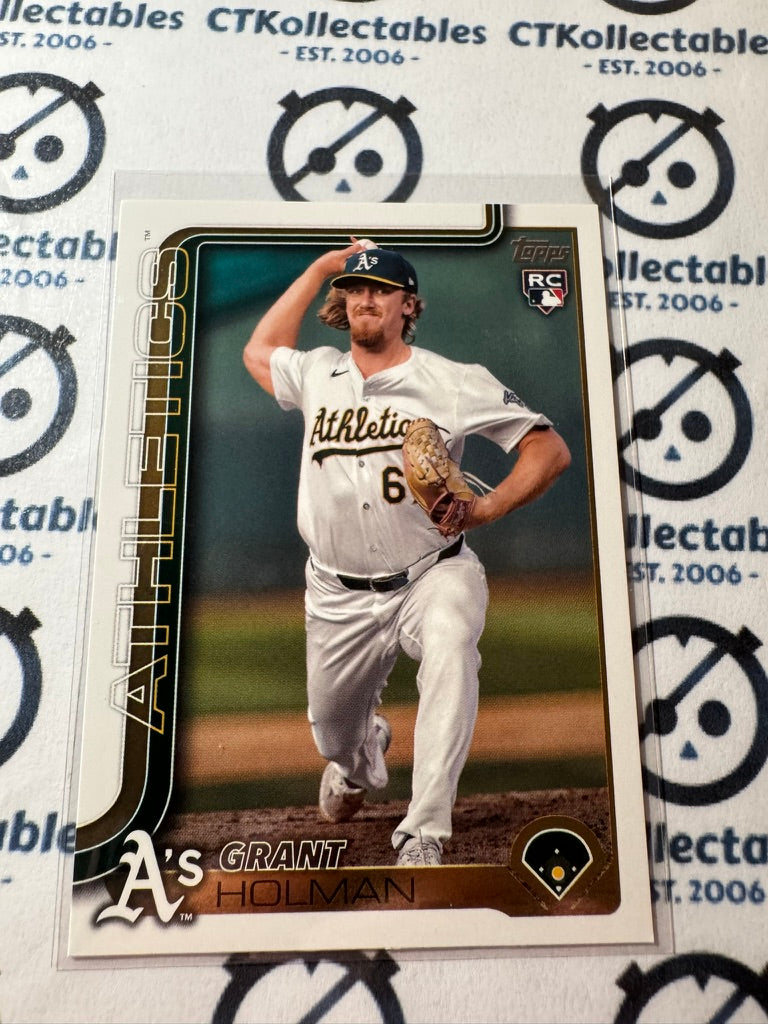 2025 Topps Series 2 Baseball Rookie Card #634 Grant Holman Athletics RC