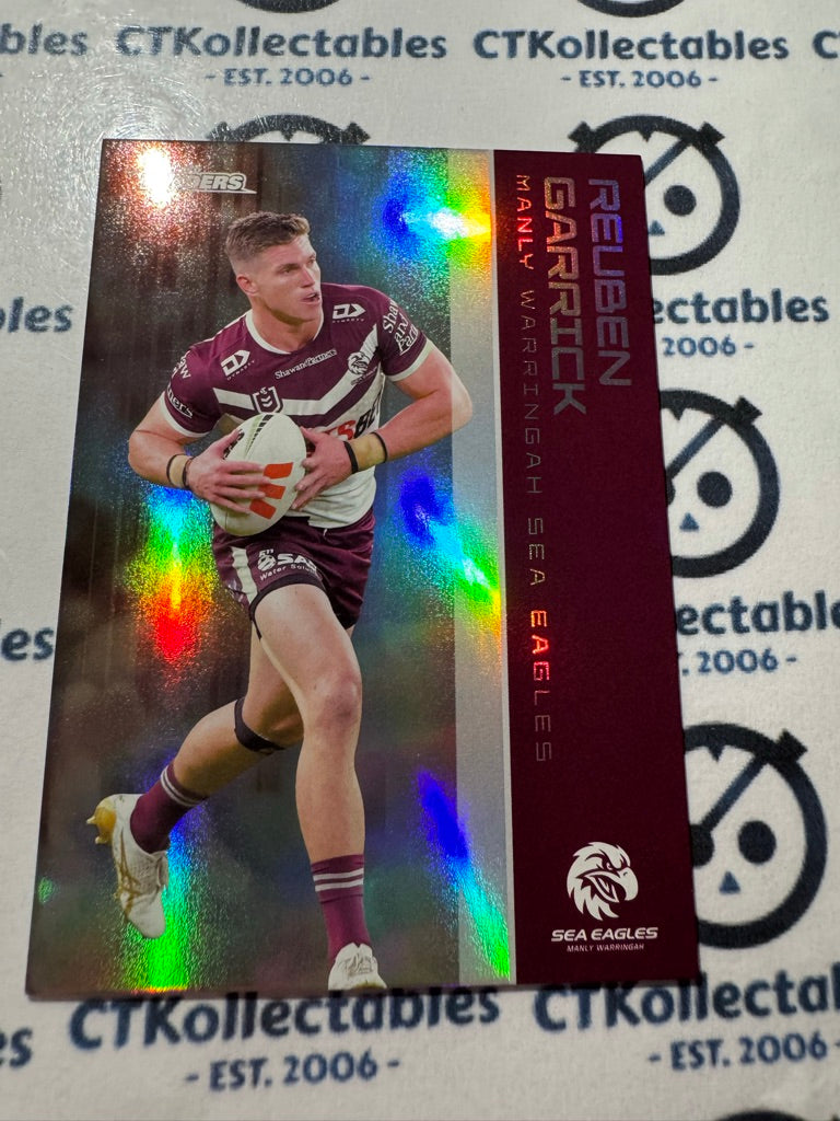 2025 NRL Traders Silver Parallel PS 058 REUBEN GARRICK SEA EAGLES