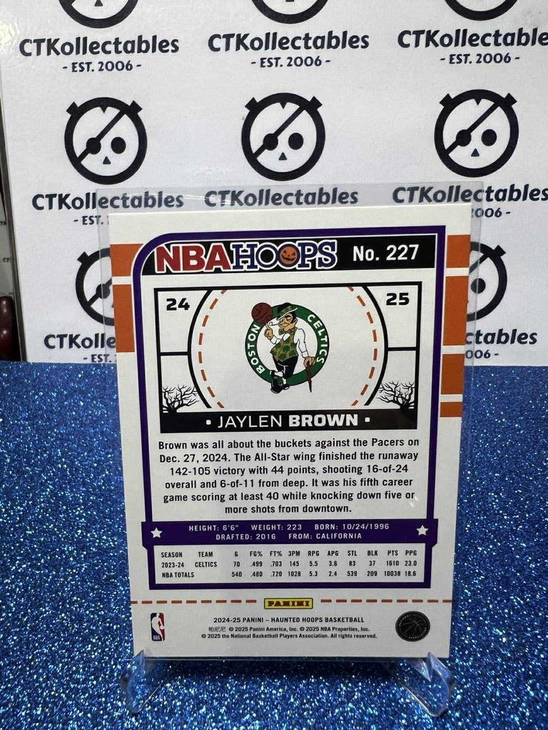 2024-25 Panini NBA HAUNTED HOOPS Slime Parallels #227 Jaylen Brown Boston