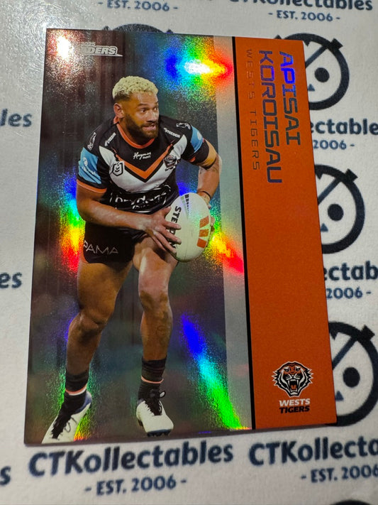 2025 NRL Traders Silver Parallel PS 150 APISAI KOROISAU WESTS TIGERS
