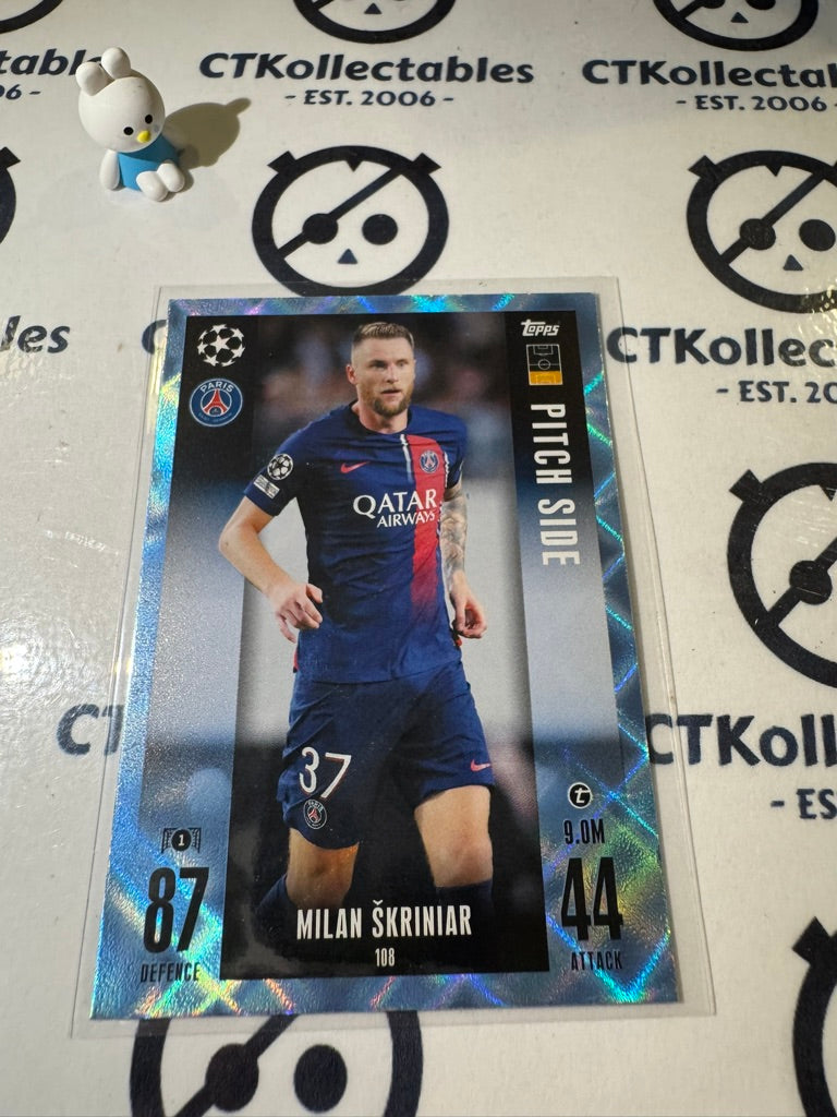 2023-24 TOPPS MATCH ATTAX MILAN SKRINIAR CRYSTAL BLUE 108