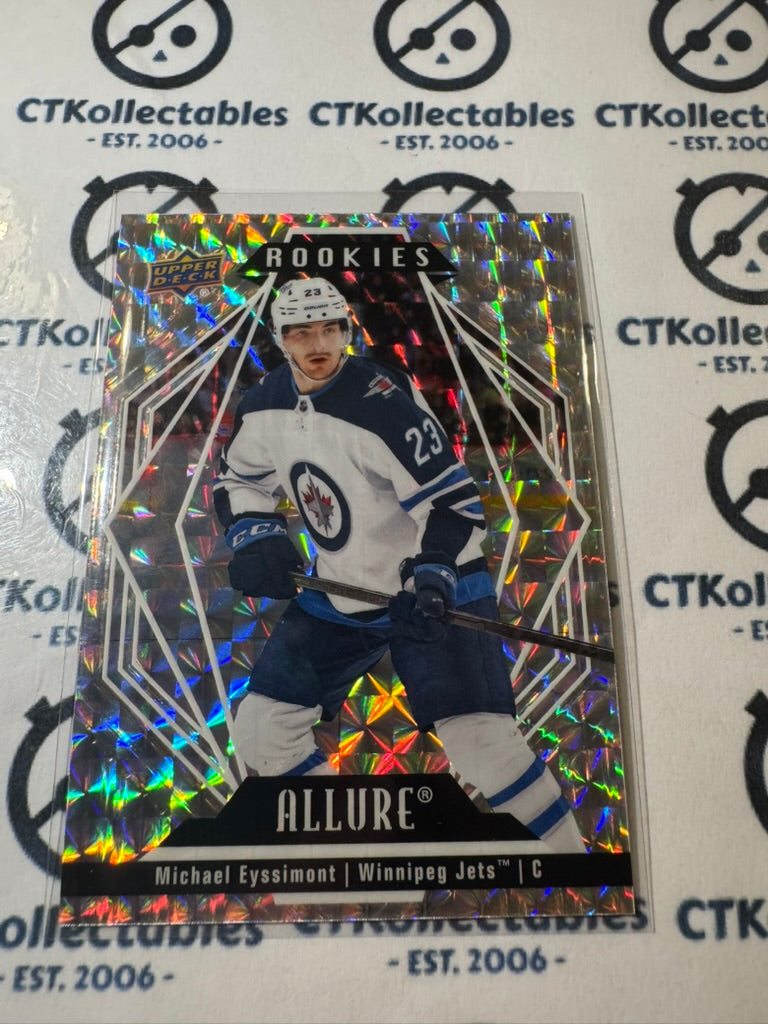 2022-23 Upper Deck Allure Rookies - #107 Michael Eyssimont White Diamond Jets
