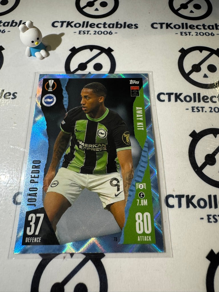 2023-24 TOPPS MATCH ATTAX JOAO PEDRO CRYSTAL BLUE #78