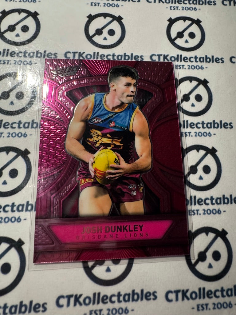 2025 AFL Footy Stars Luminous Josh Dunkley #LDP8 Dragon Scales PINK Lions