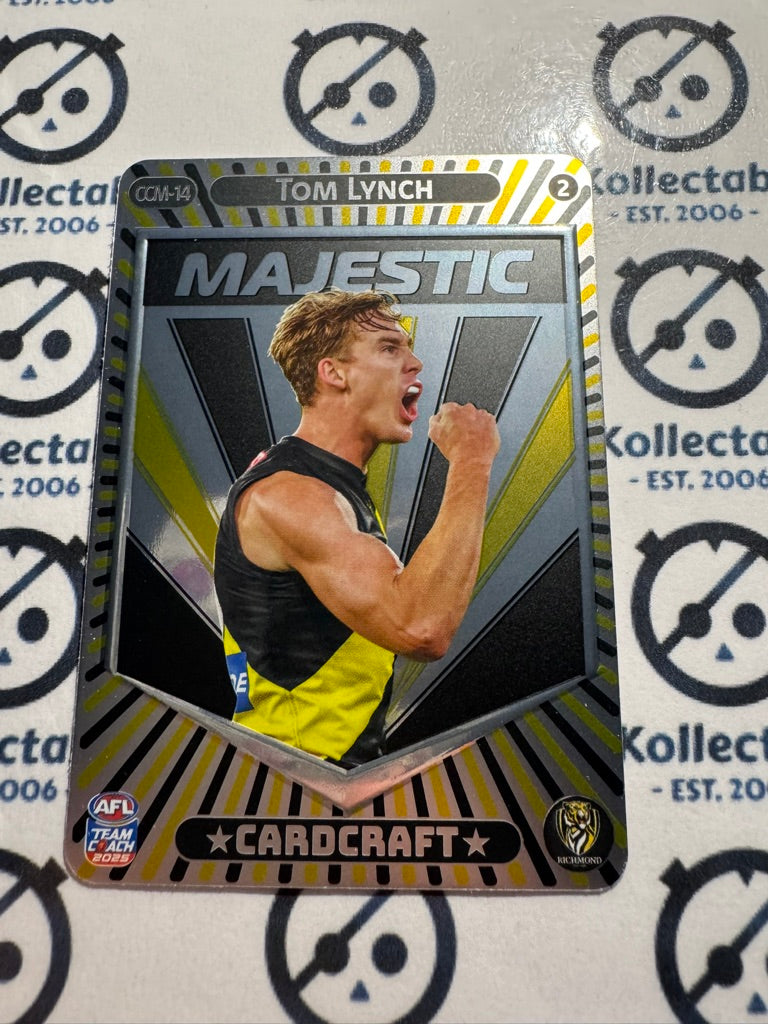 2025 AFL Teamcoach Tom Lynch Majestic Card craft #2 CCM-14 Tigers