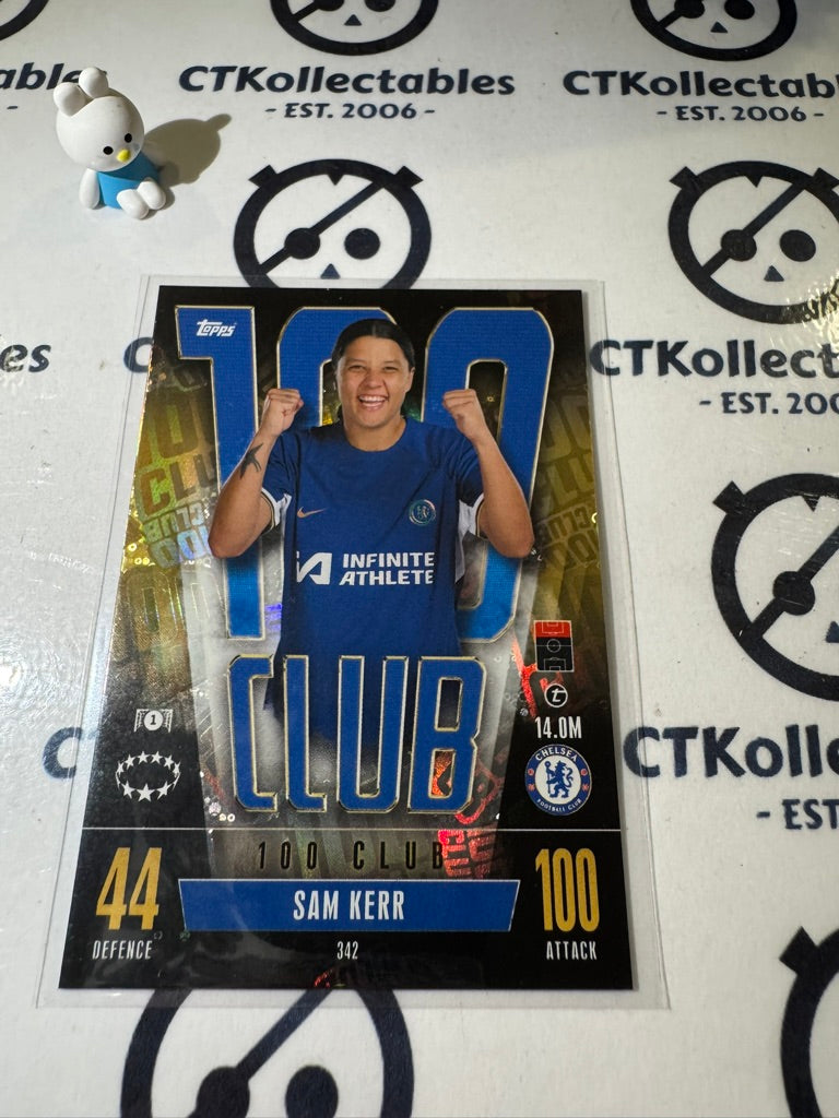2023-24 TOPPS MATCH ATTAX SAM KERR 100 CLUB #342