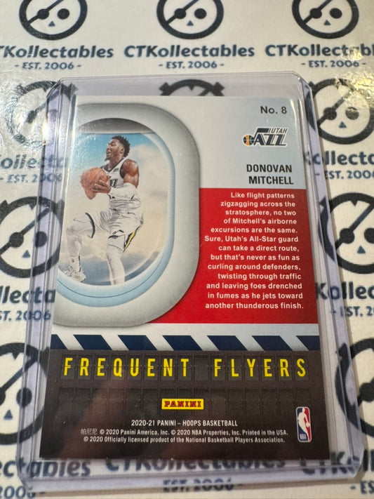 2020-21 NBA Panini Hoops Donovan Mitchell Frequent Flyers Holo #8 Jazz