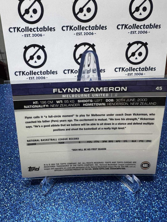 2023-24 Topps Chrome NBL Rookie #45 Flynn Cameron Melbourne United