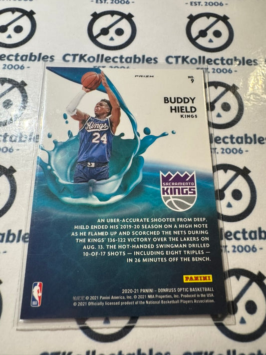 2020-21 NBA Donruss Optic Buddy Hield SPLASH Silver Prizm #9 Kings