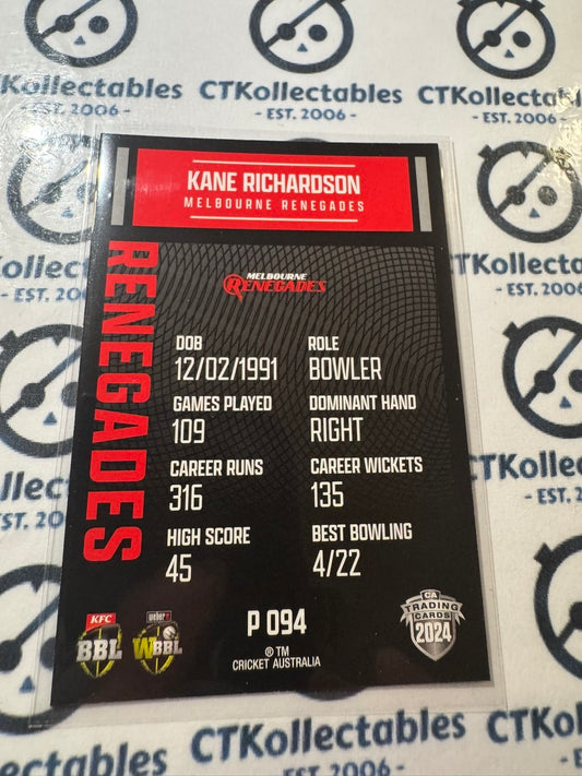 2024/25 TLA Cricket Traders Parallel Special P 094 Kane Richardson