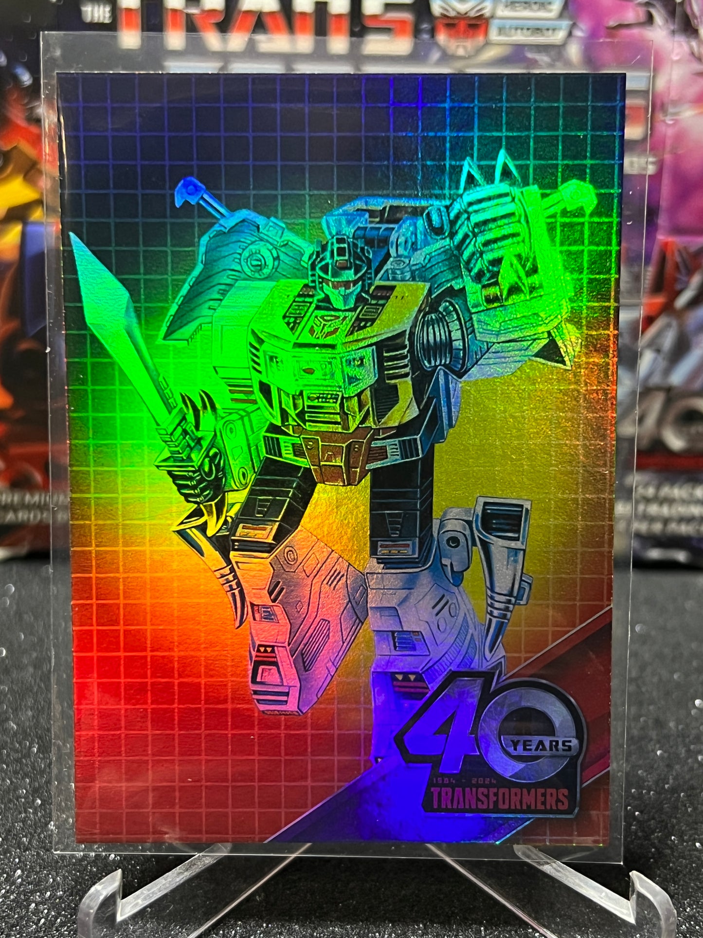 2024 TRANSFORMERS 40th ANNIVERSARY GRIMLOCK # 34 FOIL TRADING CARD