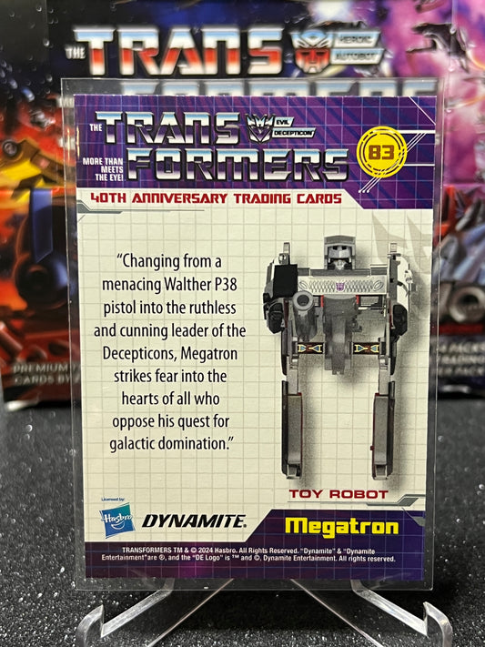 2024 TRANSFORMERS 40th ANNIVERSARY MEGATRON # 83 NON-FOIL TRADING CARD