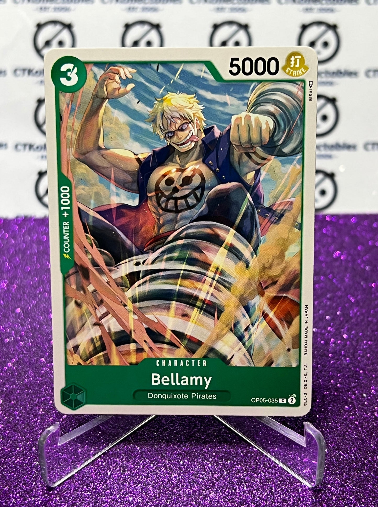ONE PIECE BELLAMY # OP05-035 AWAKENING OF THE NEW ERA COMMON CARD 2023