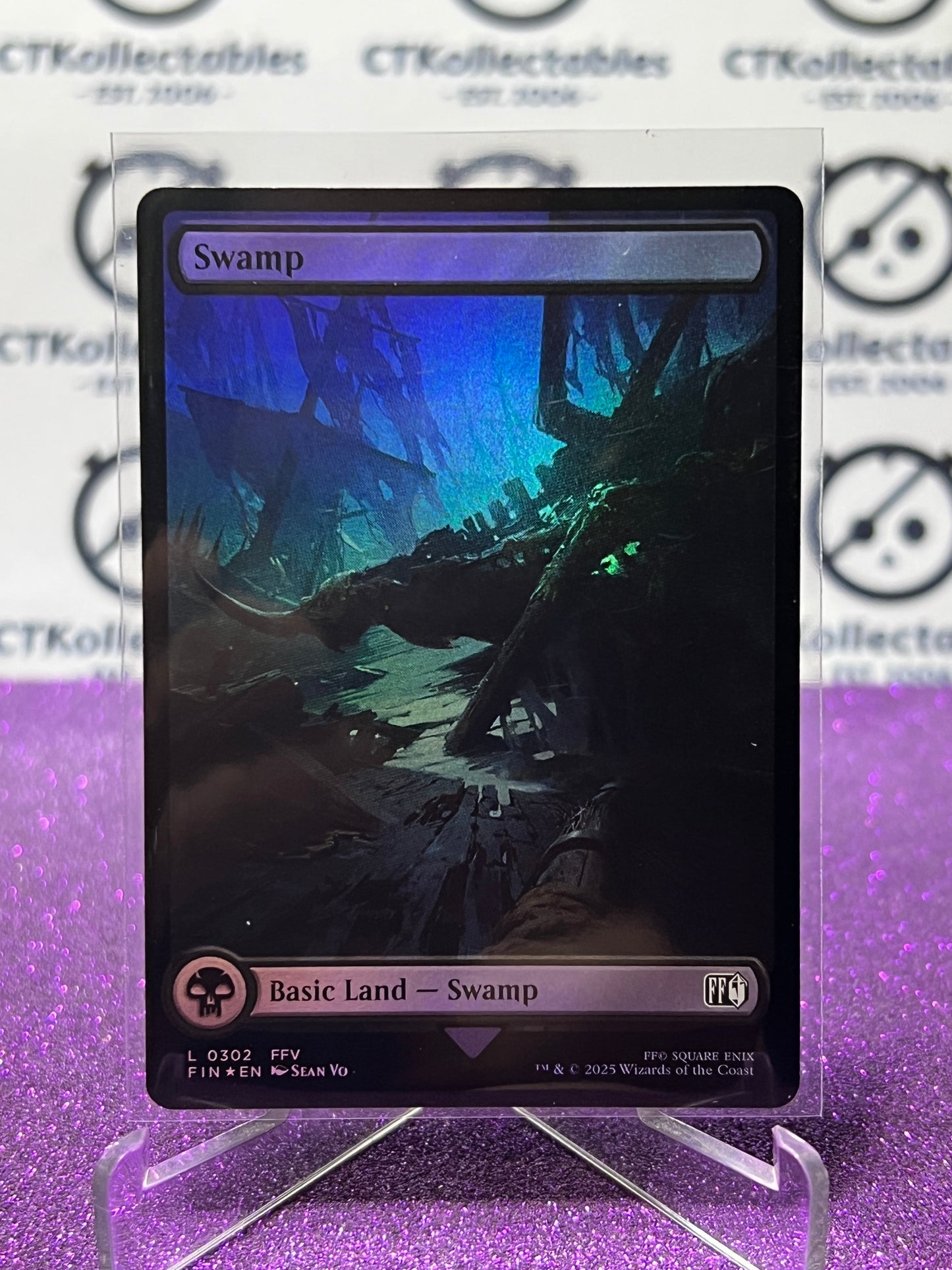 2025 MAGIC THE GATHERING FINAL FANTASY SWAMP # L 0302 LAND FOIL CARD