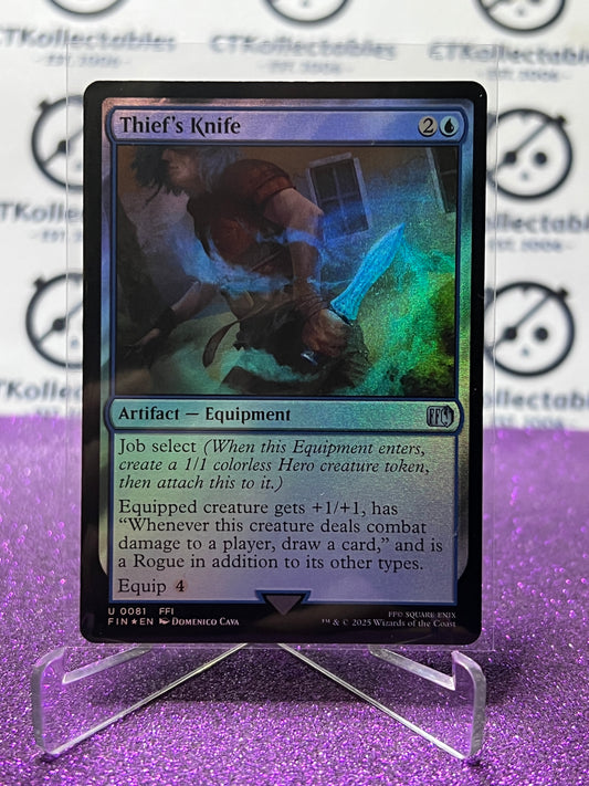 2025 MAGIC THE GATHERING FINAL FANTASY THIEF'S KNIFE # U 0081 ARTIFACT FOIL CARD