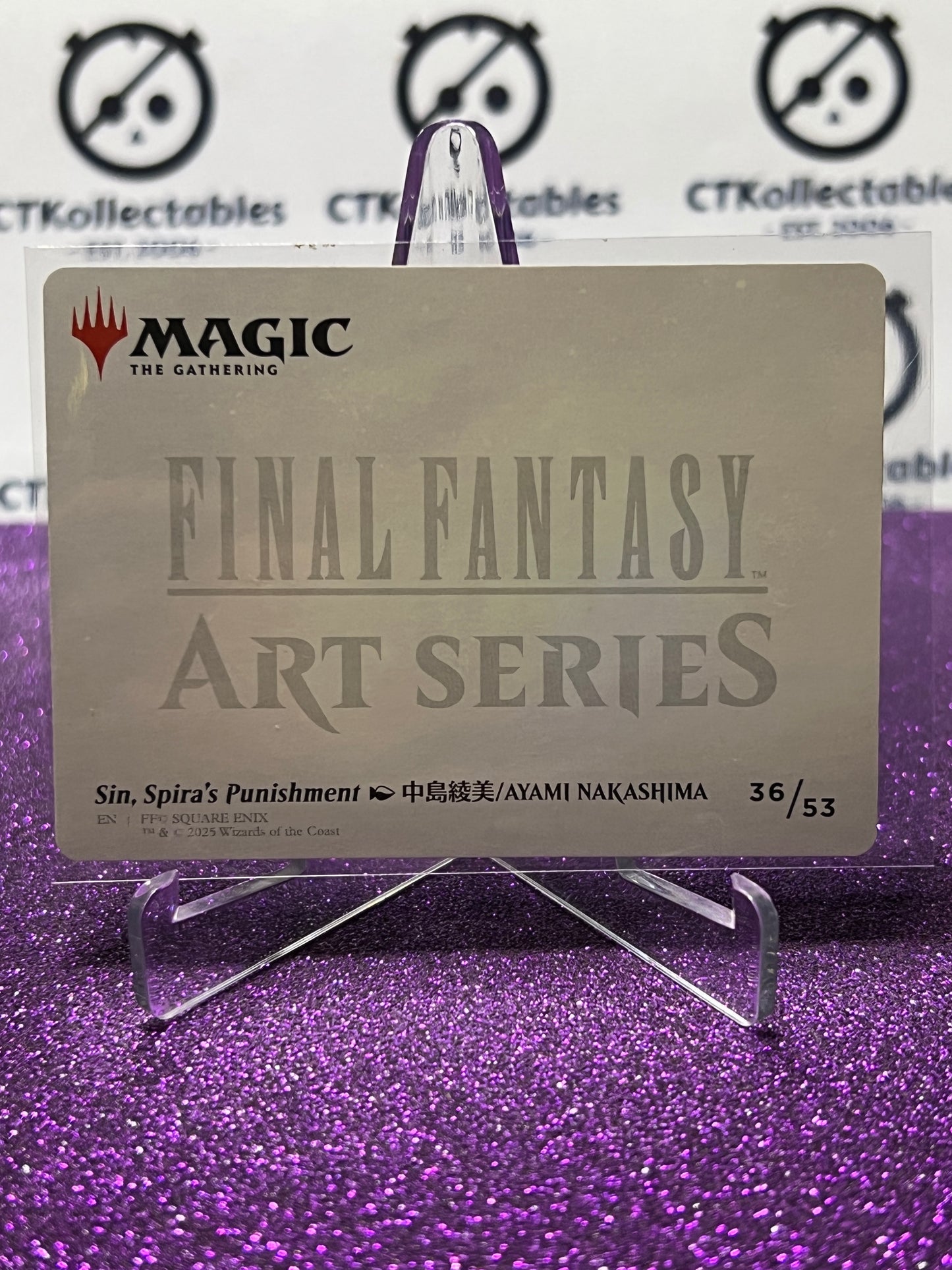 2025 MAGIC THE GATHERING FINAL FANTASY SIN, SPIRA'S PUNISHMENT # 36/53 ART SERIES CARD