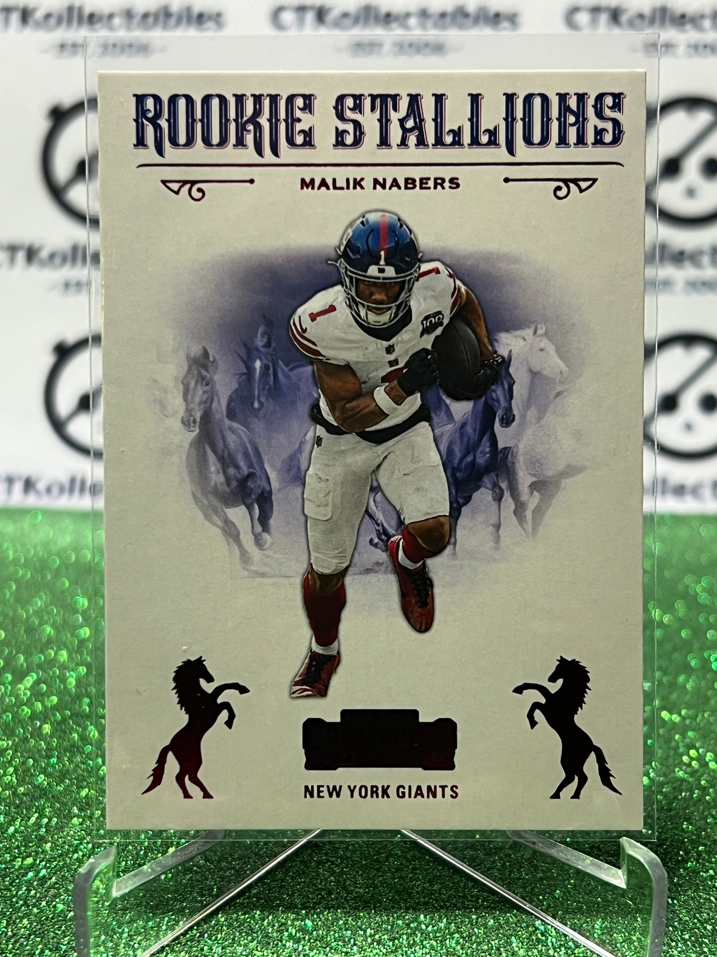 2024 PANINI CONTENDERS MALIK NABERS # 6 ROOKIE STALLIONS RED NEW YORK GIANTS NFL GRIDIRON CARD