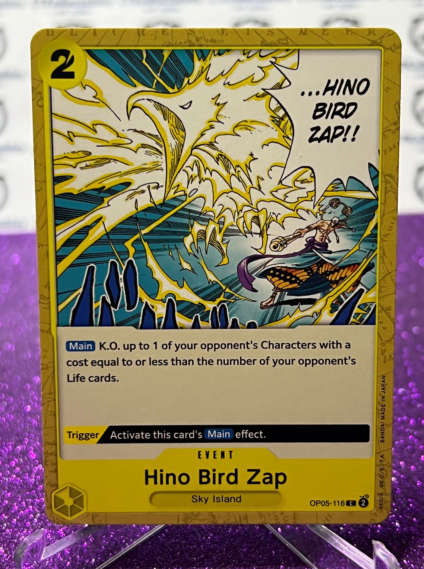 ONE PIECE HINO BIRD ZAP # OP05-116 AWAKENING OF THE NEW ERA COMMON CARD 2023