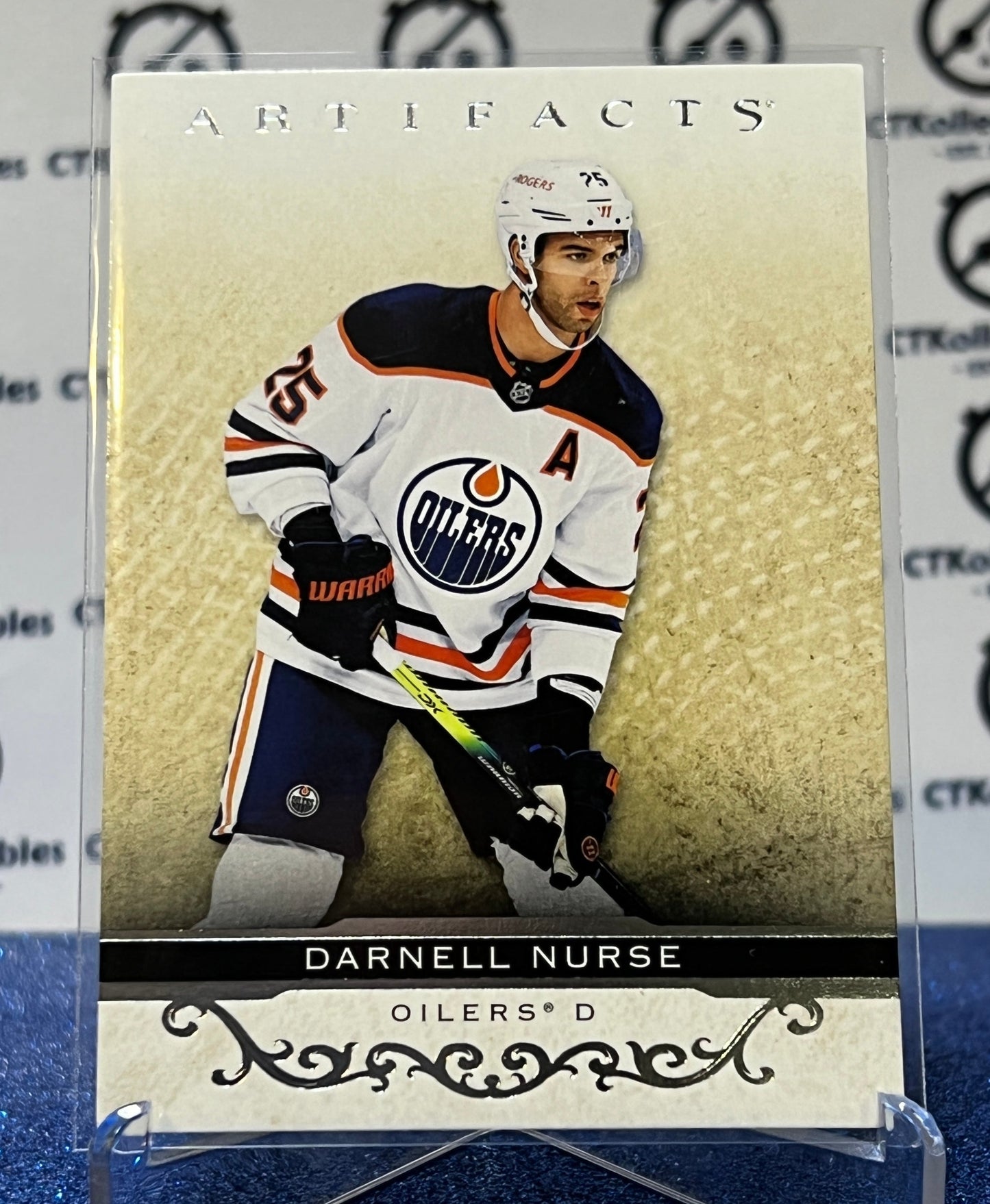 2021-22 UPPER DECK ARTIFACTS DARNELL NURSE # 75 SILVER EDMONTON OILERS HOCKEY CARD