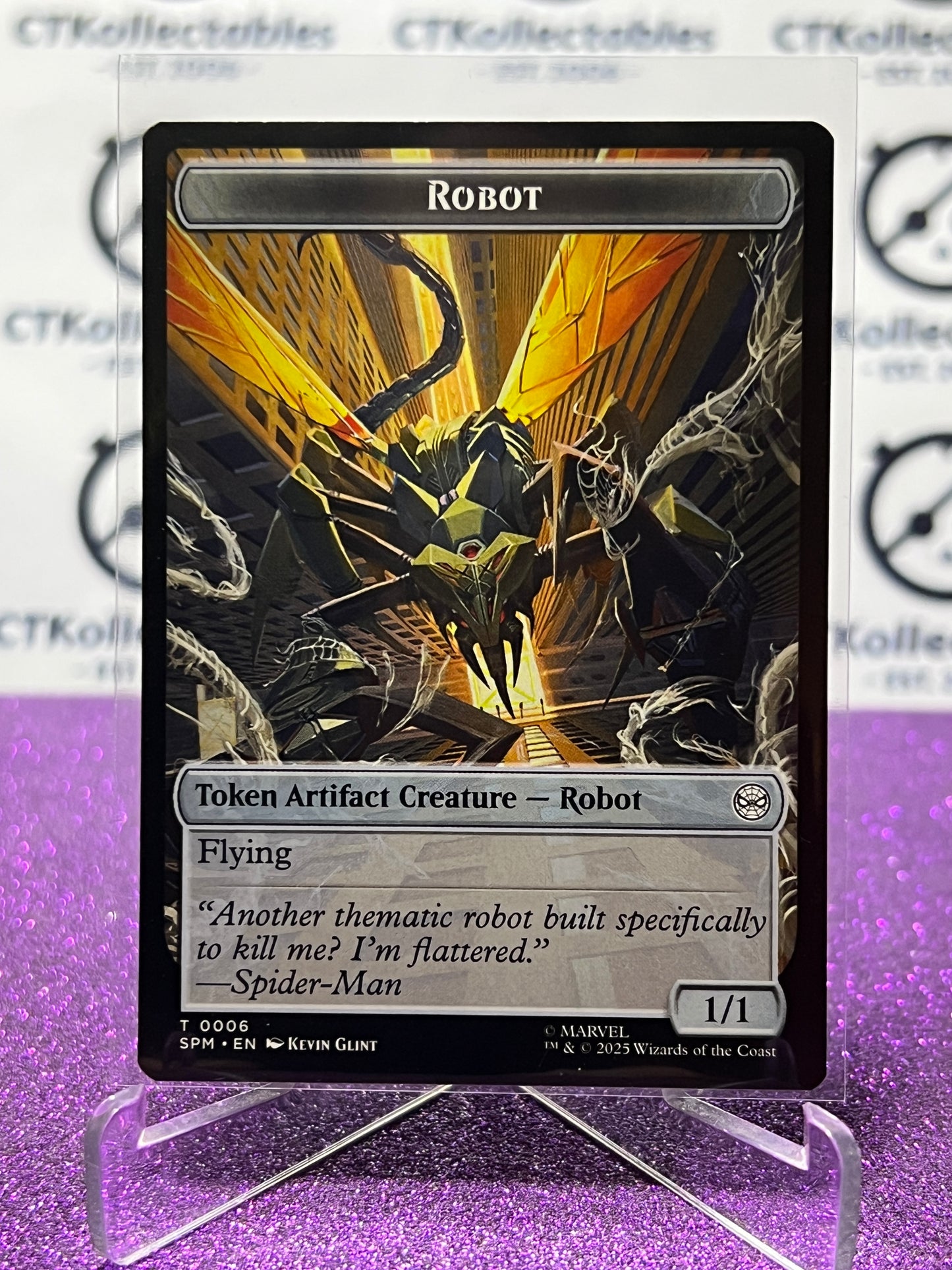 2025 MAGIC THE GATHERING SPIDER-MAN ROBOT/FOOD # T 0006/0005 NON-FOIL TOKEN CARD