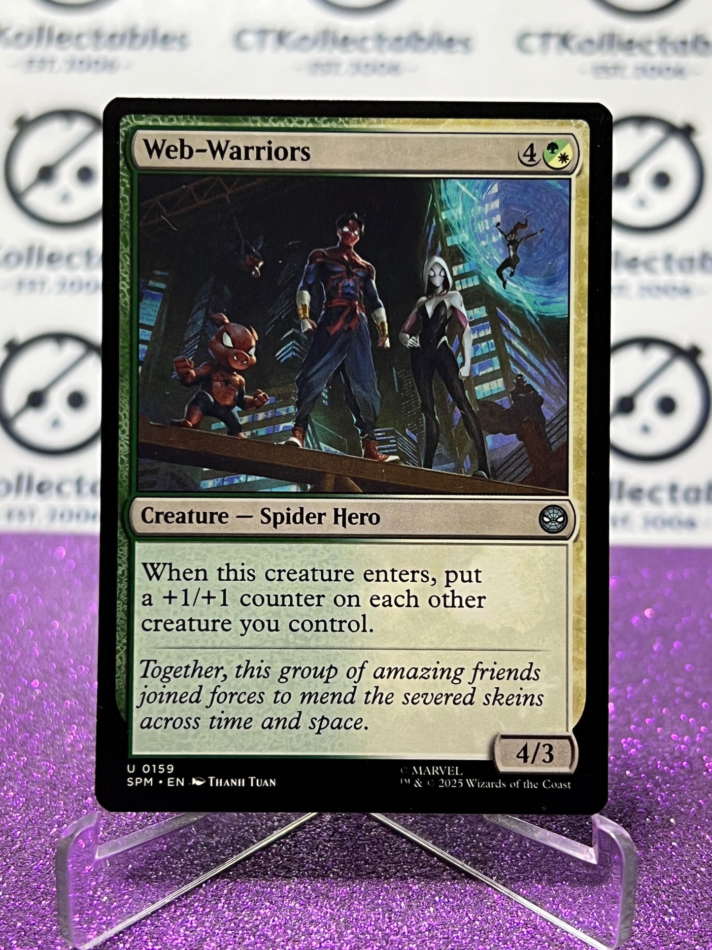 2025 MAGIC THE GATHERING SPIDER-MAN WEB-WARRIORS # U 0159 UNCOMMON NON-FOIL CREATURE CARD