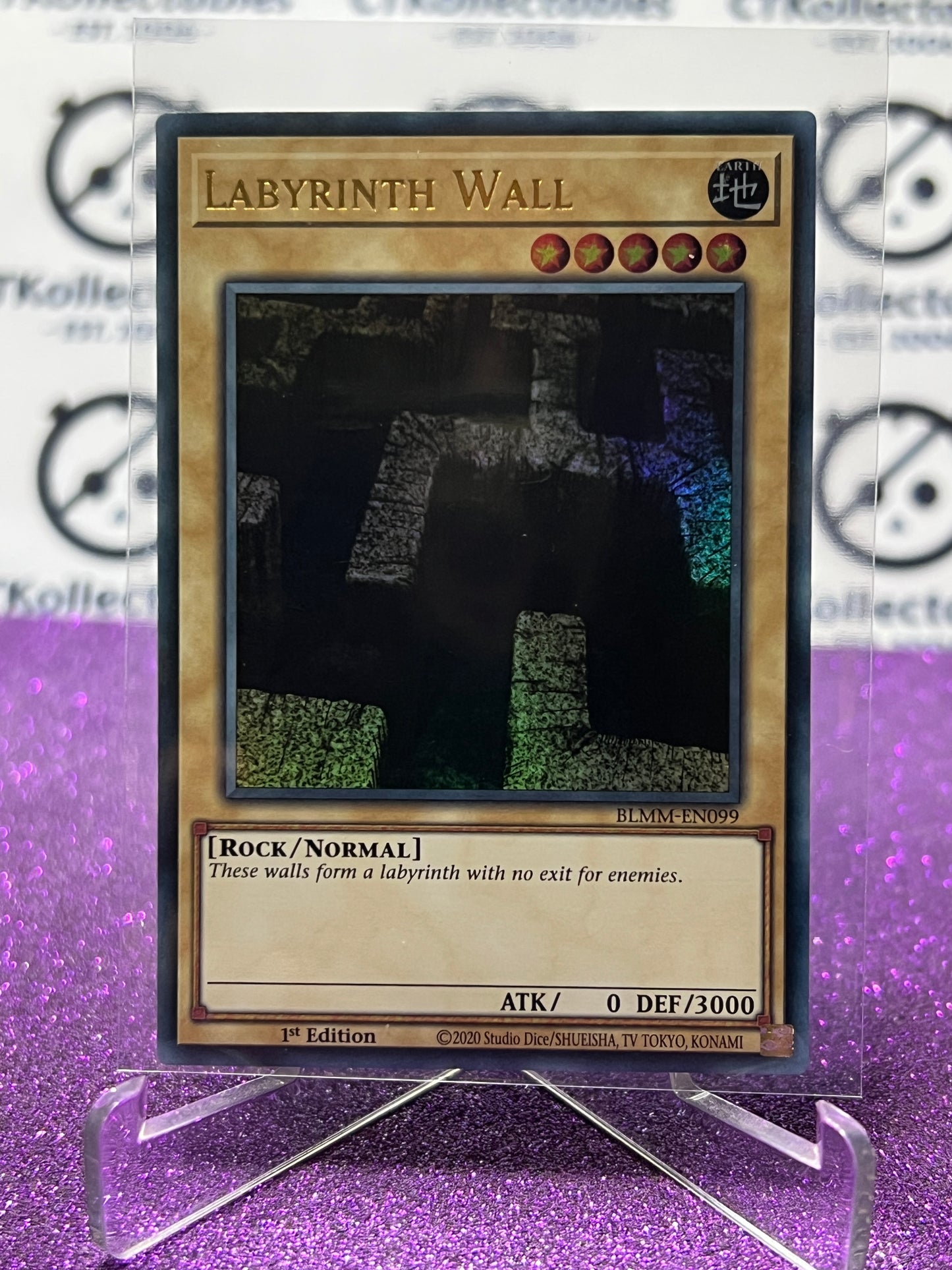 YU-GI-OH! BATTLES OF LEGEND MONSTER MAYHEM LABYRINTH WALL # BLMM-EN099 1ST EDITION CARD