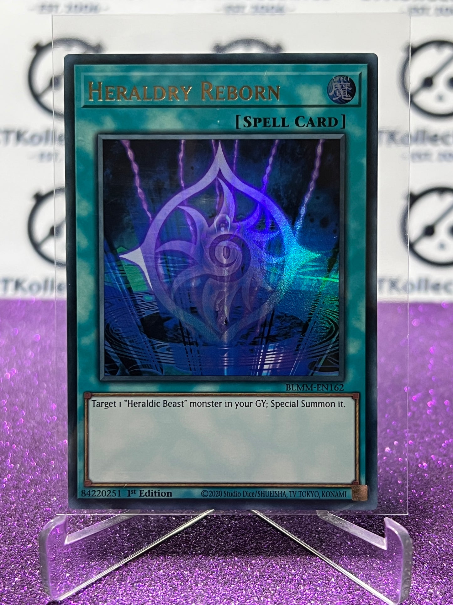 YU-GI-OH! BATTLES OF LEGEND MONSTER MAYHEM HERALDRY REBORN # BLMM-EN162 1ST EDITION CARD