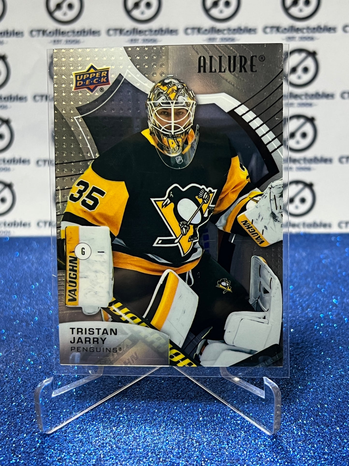 2021-22 UPPER DECK ALLURE TRISTAN JARRY # 69 PITTSBURGH PENGUINS NHL HOCKEY TRADING CARD