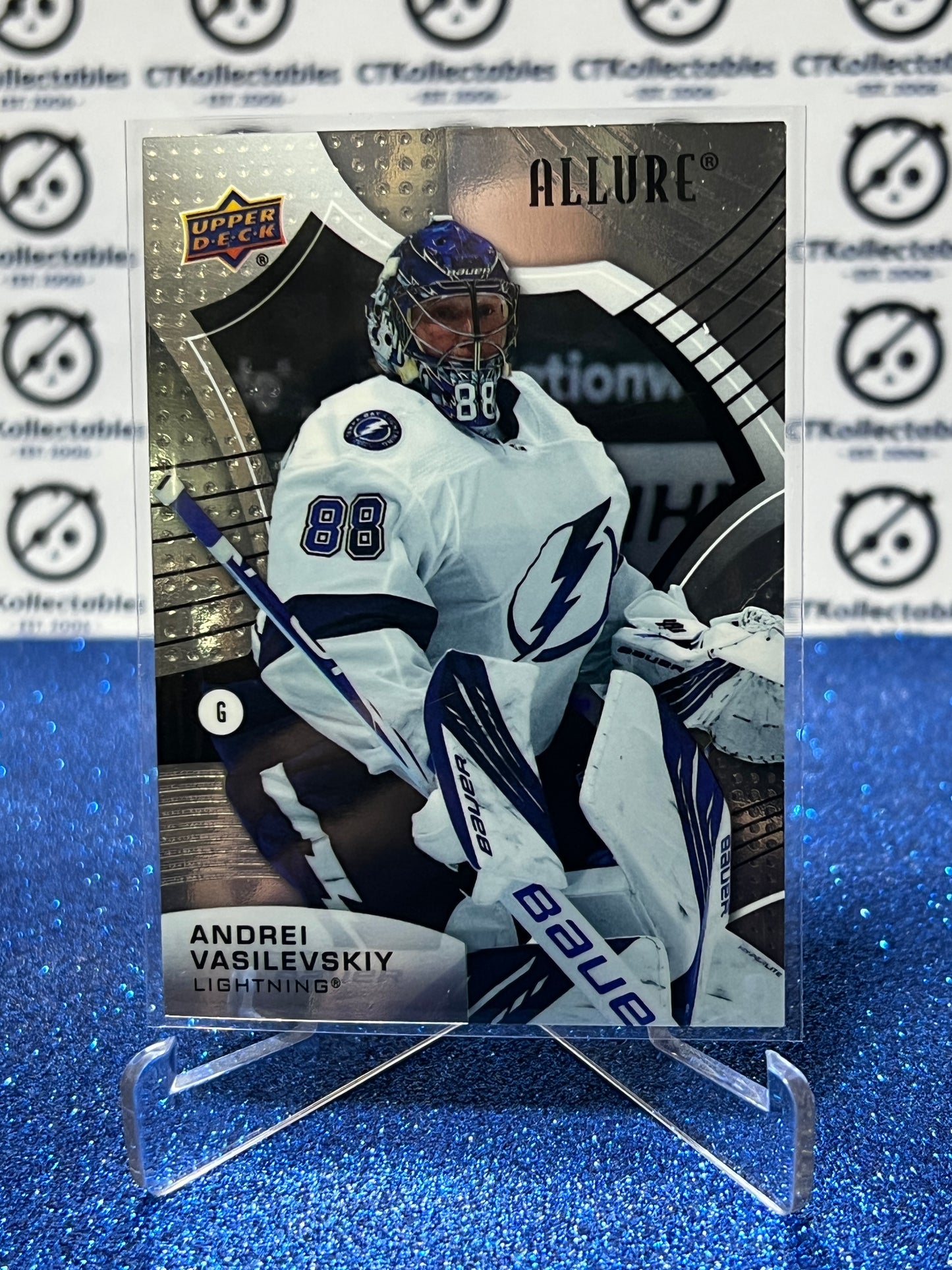 2021-22 UPPER DECK ALLURE ANDREI VASILEVSKIY # 86 TAMPA BAY LIGHTNING HOCKEY CARD