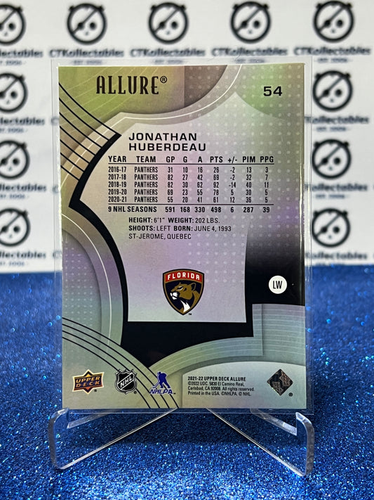 2021-22 UPPER DECK ALLURE JONATHAN HUBERDEAU # 54 FLORIDA PANTHERS HOCKEY CARD