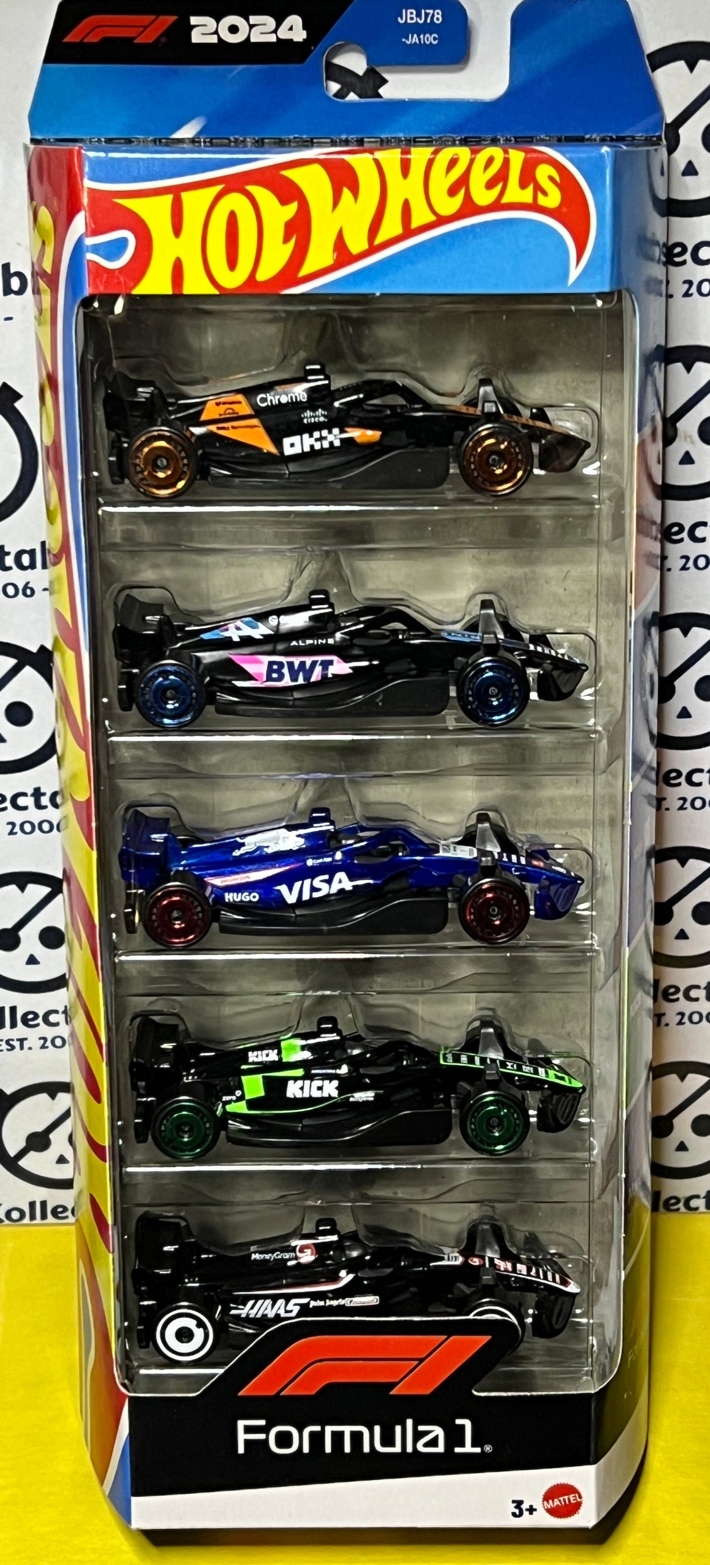 HOT WHEELS 5 CAR PACK FORMULA 1 UNOPEN LIKE NEW 2024