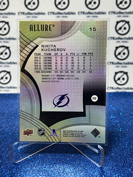 2021-22 UPPER DECK ALLURE NIKITA KUCHEROV # 15 TAMPA BAY LIGHTNING HOCKEY CARD