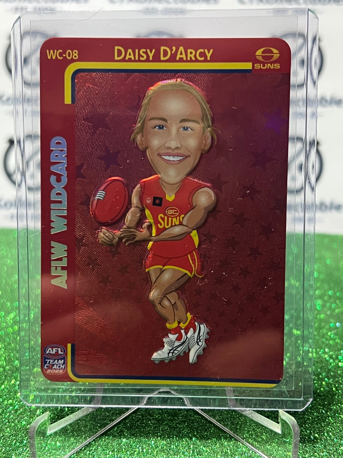 2025 AFLW TEAMCOACH DAISY D'ARCY WILD CARD # WC-08 GC SUNS