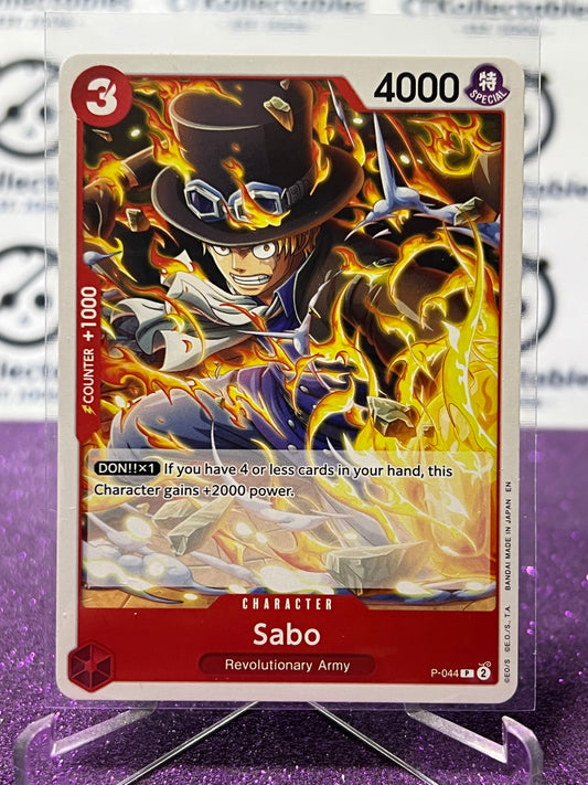 2025 ONE PIECE THE BEST V2 SABO # P-044 PROMO  NON-FOIL ENGLISH TRADING GAME CARD