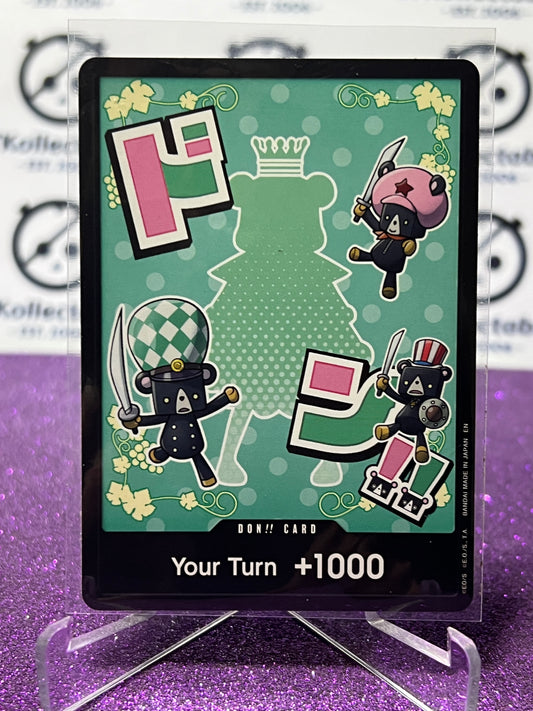 2025 ONE PIECE THE BEST V2 DON!! CARD YOUR TURN 1000 SUGAR NON-FOIL ENGLISH TRADING GAME CARD