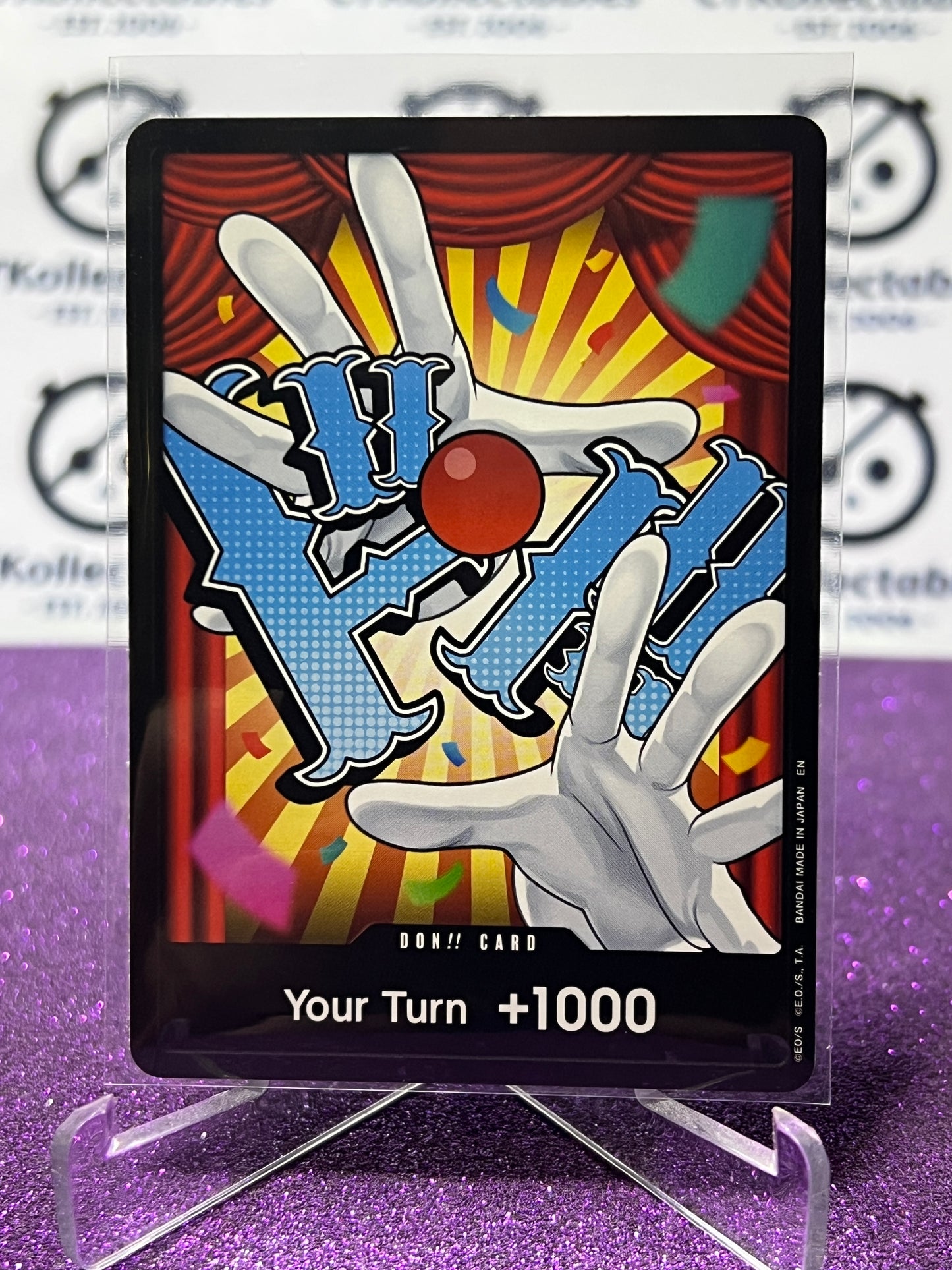 2025 ONE PIECE THE BEST V2 DON!! CARD YOUR TURN 1000 BUGGY NON-FOIL ENGLISH TRADING GAME CARD