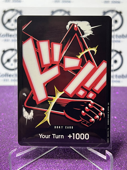 2025 ONE PIECE THE BEST V2 DON!! CARD YOUR TURN 1000 LUFFY NON-FOIL ENGLISH TRADING GAME CARD