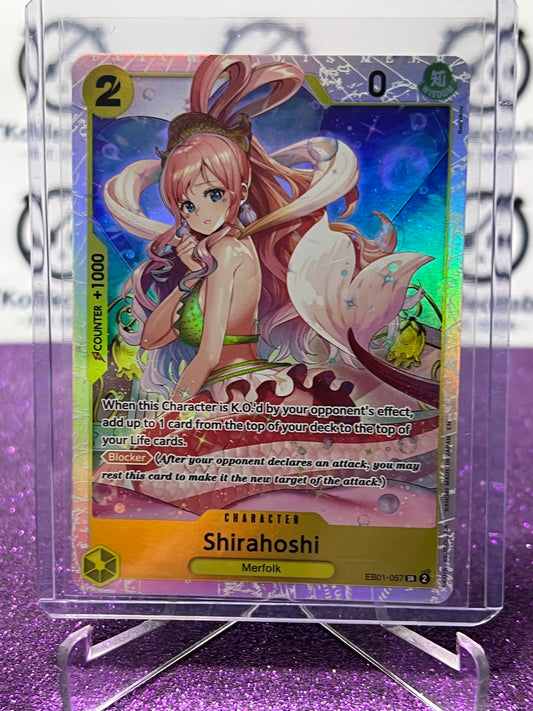 2025 ONE PIECE THE BEST V2 SHIRAHOSHI # EB01-057 SR FOIL ENGLISH TRADING GAME CARD