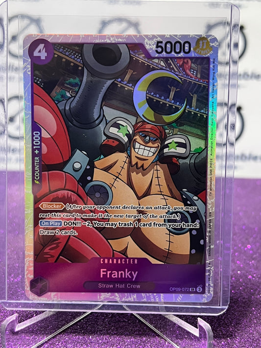 2025 ONE PIECE THE BEST V2 FRANKY # OP09-072 SR FOIL ENGLISH TRADING GAME CARD