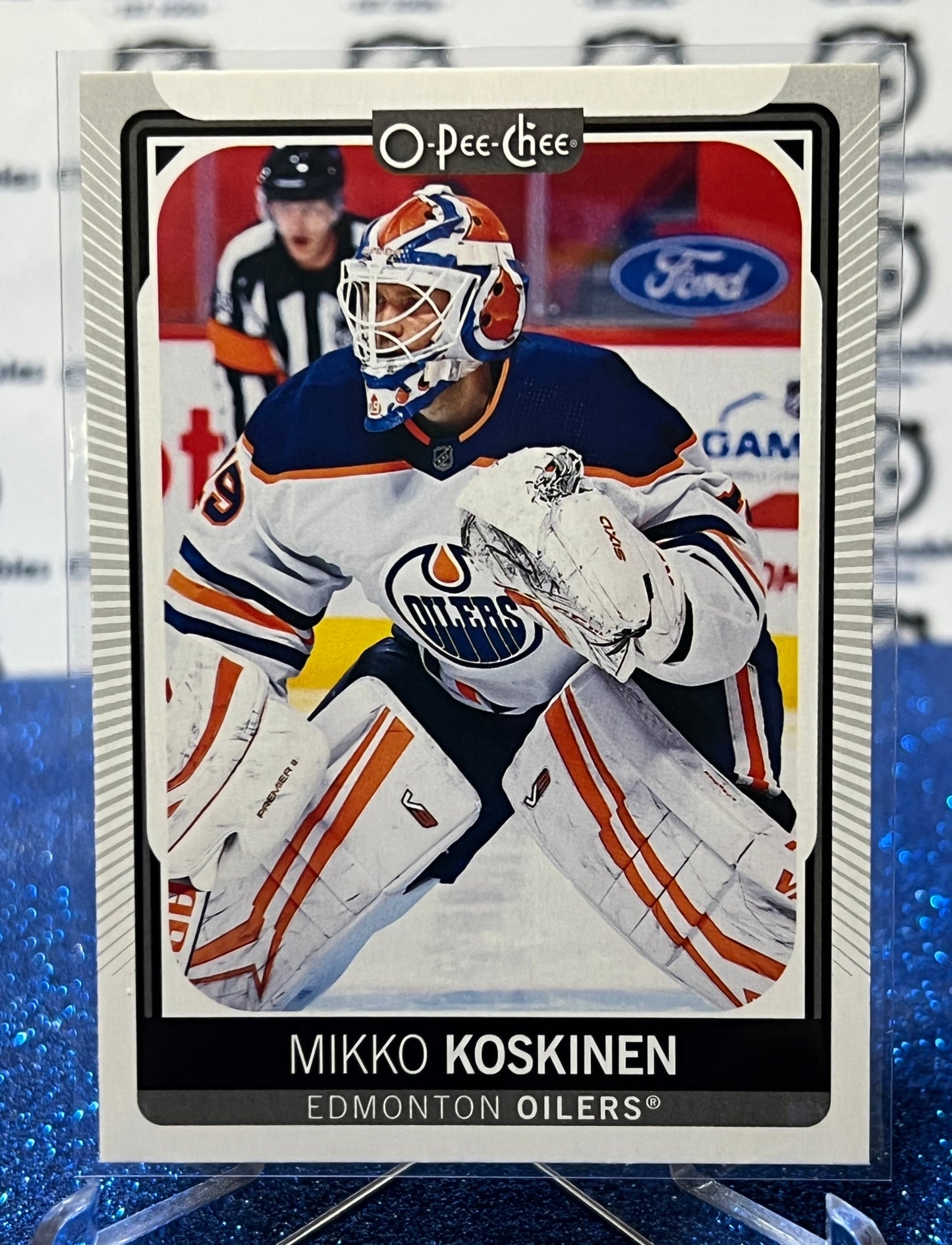 2021-22 O-PEE-CHEE MIKKO KOSKINEN # 115 EDMONTON OILERS NHL HOCKEY CARD