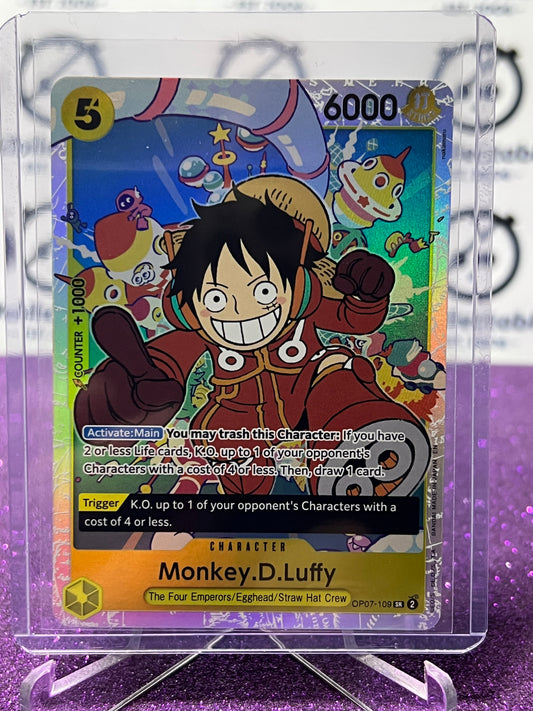 2025 ONE PIECE THE BEST V2 MONKEY.D.LUFFY # OP07-109 SR FOIL ENGLISH TRADING GAME CARD