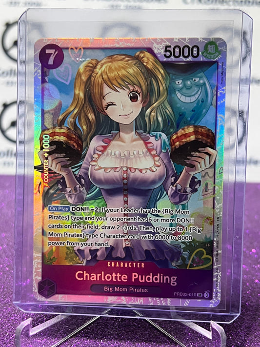 2025 ONE PIECE THE BEST V2 CHARLOTTE PUDDING # PRB02-010 SR FOIL ENGLISH TRADING GAME CARD